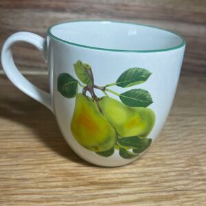 Studio Nova Fruit Harvest Pear Mug Coffee Tea Nancy Green Grannycore 8oz Cottage